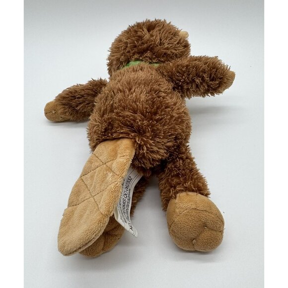 Ferrero Rocher Kinder Chocolate Brown Beaver Plush Green Bandana Stuffed Toy 9” - Picture 2 of 3